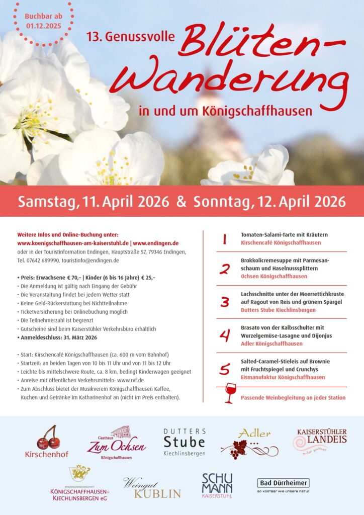 Flyer 13. Genussvolle Blütenwanderung